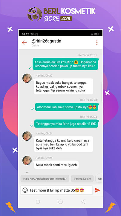 Testimoni B Erl Lip Matte 3