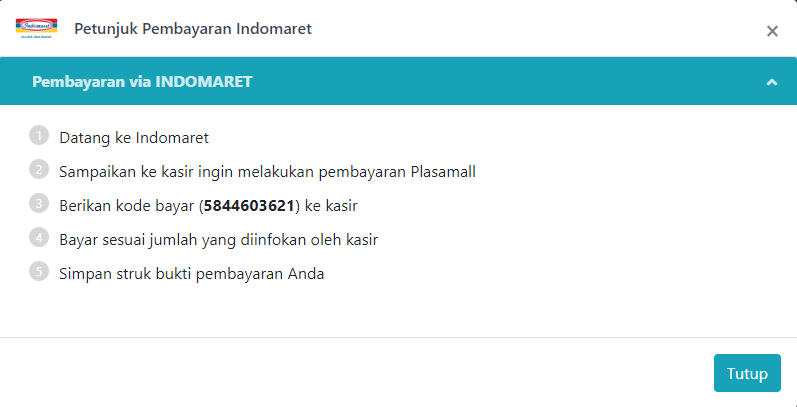 Cara Pembayaran Melalui Indomaret